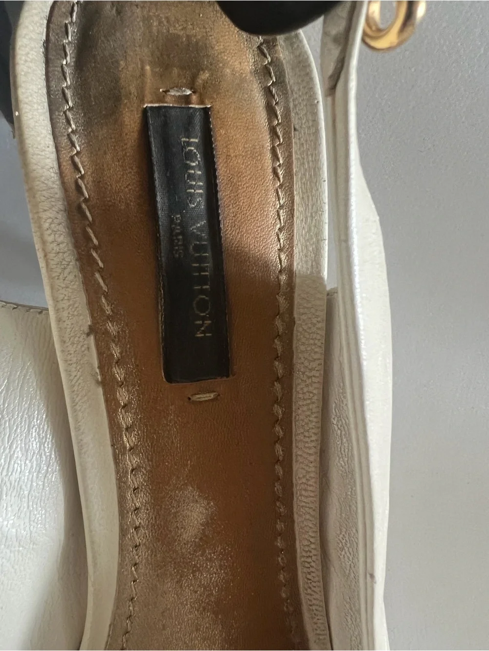 Louis Vuitton sling back Peep-Toe Heels